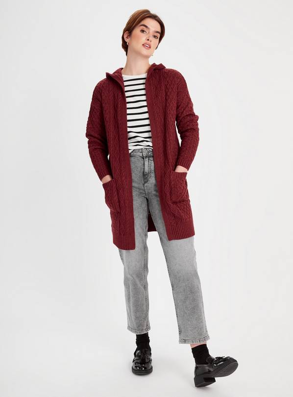 Long cardigan outlet red